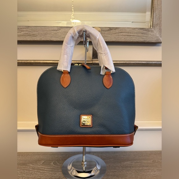 NWT Dooney & Bourke Zip Zip satchel Teal  color - Picture 1 of 9